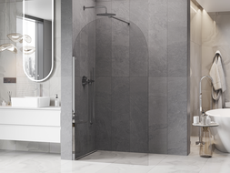 Mexen Kioto-Q Dušo sienelė Walk-in 100 x 200 cm, skaidri 8 mm, chromas - 800-100-101-01-00-Q