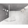 Mexen Kioto-Q dušo sienelė Walk-in 90 x 200 cm, permatoma 8 mm, balta - 800-090-101-20-00-Q