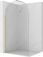 Mexen Kioto-Q dušo siena Walk-in 100 x 200 cm, skaidri 8 mm, auksinė - 800-100-101-50-00-Q