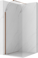 Mexen Kioto-Q Dušo siena Walk-in 80 x 200 cm, skaidri 8 mm, rožinis auksas - 800-080-101-60-00-Q