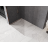 Mexen Kioto-Q Dušo siena Walk-in 100 x 200 cm, skaidri 8 mm, rožinis auksas - 800-100-101-60-00-Q