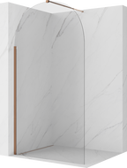 Mexen Kioto-Q dušo siena Walk-in 110 x 200 cm, permatomas 8 mm, rožinio aukso - 800-110-101-60-00-Q
