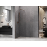 Mexen Kioto-Q Dušo sienelė Walk-in 80 x 200 cm, skaidri 8 mm, šepečiu valytas varis - 800-080-101-65-00-Q