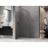 Mexen Kioto-Q Dušo sienelė Walk-in 100 x 200 cm, skaidri 8 mm, šepečiu valyta varis - 800-100-101-65-00-Q