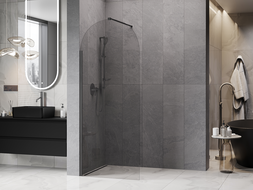 Mexen Kioto-Q dušo siena Walk-in 80 x 200 cm, skaidri 8 mm, ginklų pilka šukuota - 800-080-101-66-00-Q