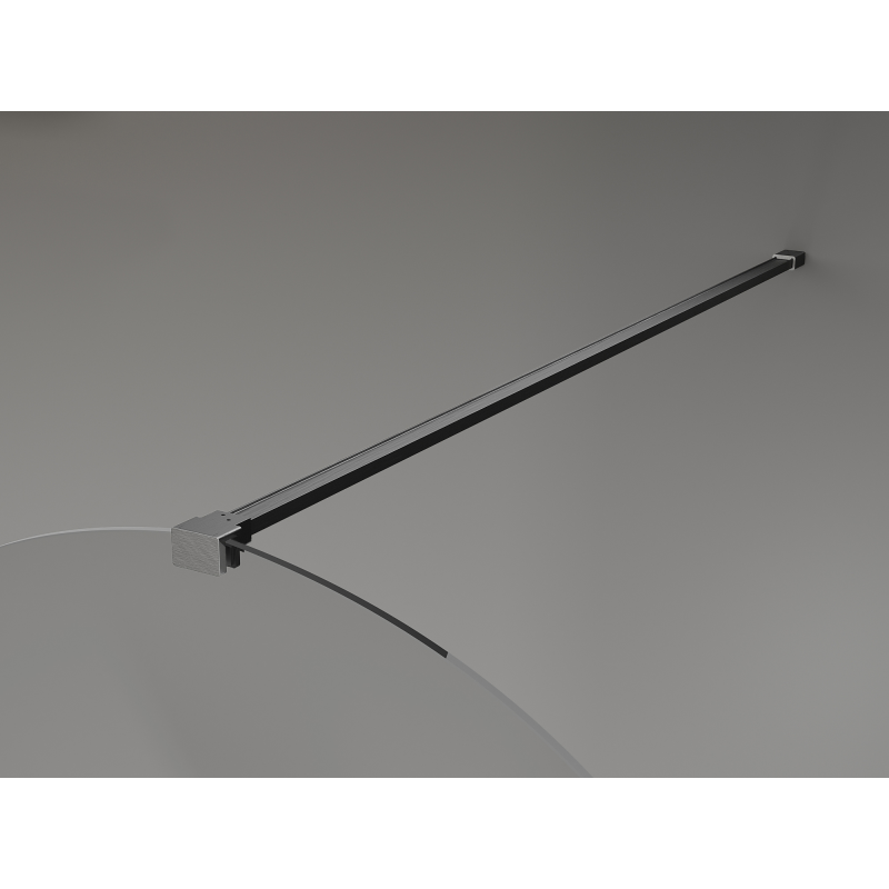 Mexen Kioto-Q dušo pertvara Walk-in 90 x 200 cm, skaidri 8 mm, ginklų pilka šlifuota - 800-090-101-66-00-Q