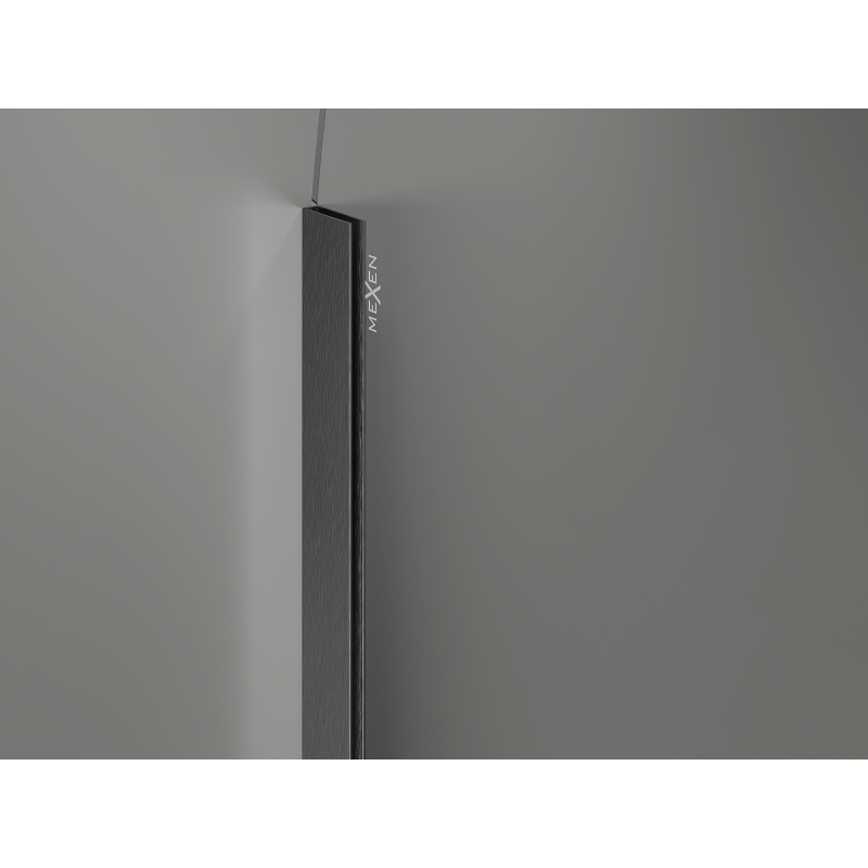 Mexen Kioto-Q dušo sienelė Walk-in 110 x 200 cm, permatoma 8 mm, matinė pilka - 800-110-101-66-00-Q