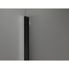 Mexen Kioto-Q Dušo sienelė Walk-in 90 x 200 cm, permatoma 8 mm, juoda - 800-090-101-70-00-Q