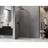 Mexen Kioto-Q Sienelė dušo Walk-in 100 x 200 cm, permatoma 8 mm, juoda - 800-100-101-70-00-Q
