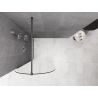 Mexen Kioto-Q dušo siena Walk-in 80 x 200 cm, skaidri 8 mm, ginklo metalas - 800-080-101-95-00-Q