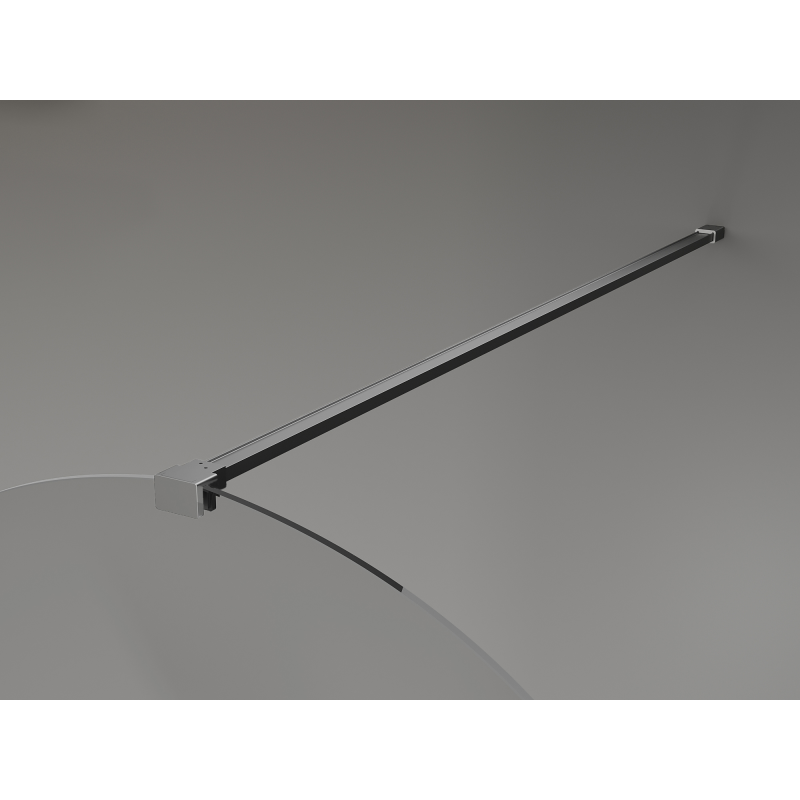 Mexen Kioto-Q Dušo sienelė Walk-in 90 x 200 cm, skaidri 8 mm, ginklo metalo spalva - 800-090-101-95-00-Q