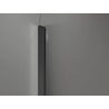 Mexen Kioto-Q dušo sienelė Walk-in 100 x 200 cm, skaidri 8 mm, tamsus metalas - 800-100-101-95-00-Q