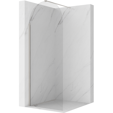 Mexen Kioto-Q Dušo panelis Walk-in 80 x 200 cm, skaidrus 8 mm, šlifuotas nikelis - 800-080-101-97-00-Q