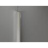Mexen Kioto-Q Dušo panelis Walk-in 80 x 200 cm, skaidrus 8 mm, šlifuotas nikelis - 800-080-101-97-00-Q