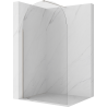 Mexen Kioto-Q Dušo siena Walk-in 100 x 200 cm, permatoma 8 mm, šlifuotas nikelis - 800-100-101-97-00-Q
