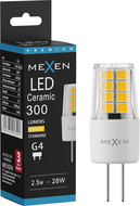 Mexen Oris LED lemputė G4, 2,5W, Šilta - 3000K, 300 lm - L115-G4-0230-01