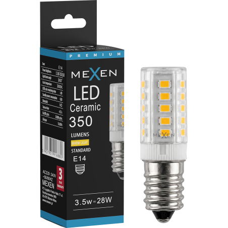 Mexen Aura LED lemputė E14, 3,5W, Šilta - 3000K, 350 lm - L121-E14-0330-01
