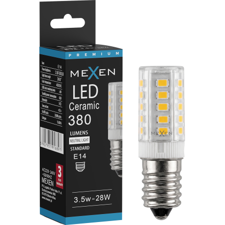 Mexen Aura LED Lemputė E14, 3,5W, Neutralus - 4000K, 380 lm - L121-E14-0340-01