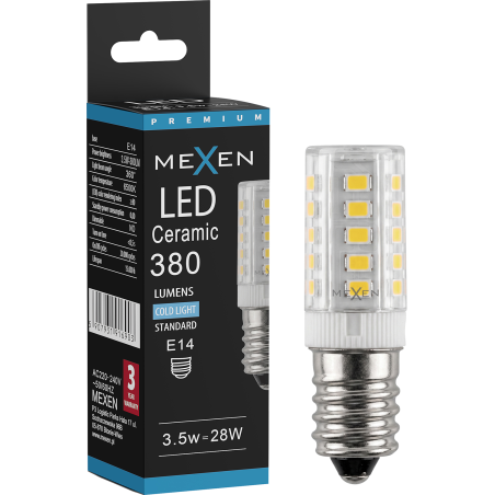 Mexen Aura LED lemputė E14, 3,5W, Šalta - 6500K, 380 lm - L121-E14-0365-01
