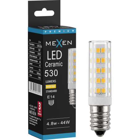 Mexen Aura LED lemputė E14, 4,8W, Šilta - 3000K, 530 lm - L121-E14-0530-01
