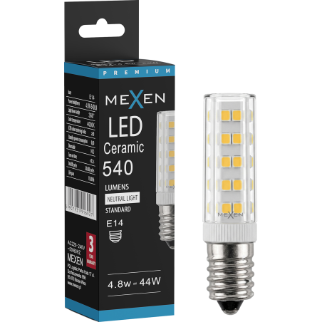 Mexen Aura LED lemputė E14, 4,8W, Neutrali - 4000K, 540 lm - L121-E14-0540-01
