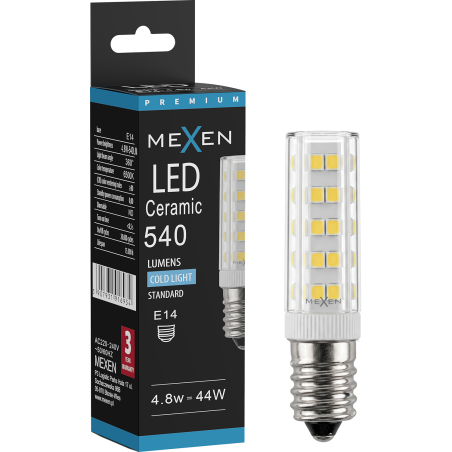Mexen Aura LED lemputė E14, 4,8W, Šalta - 6500K, 540 lm - L121-E14-0565-01