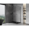 Mexen Mist-B atviro tipo dušo kabina 100 x 75 cm, permatoma, ginklo metalas - 8A2T-100-075-95-00