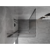 Mexen Mist-B atveriama dušo kabina 90 x 90 cm, skaidri, tamsaus metalo - 8A2T-090-090-95-00