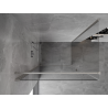 Mexen Mist-B atsidarančioji dušo kabina 80 x 120 cm, skaidri, šlifuotas nikelis - 8A2T-080-120-97-00