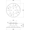 Mexen UniC reguliuojamas terasos laikiklis plokštėms 66-145 mm - C9902-066-145