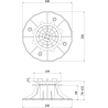 Mexen UniC savaime išsilyginantis reguliuojamas terasos laikiklis plytelėms 76-155 mm - C9903-076-155