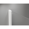 Mexen Mist-B Dviguba dušo kabina, atveriama, 95 x 80 cm, permatoma, balta - 8A2-095-080-20-00