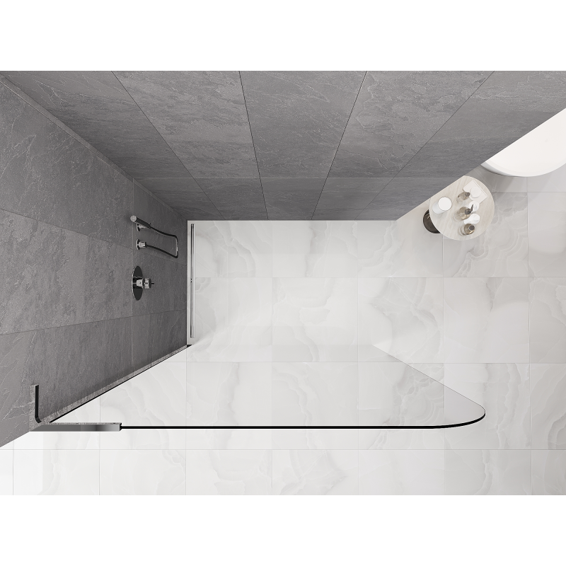 Mexen Kioto-P L dušo sienelė Walk-in 70 x 200 cm, skaidri 8 mm, chromas - 800-070-103-01-00-P