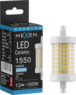 Mexen Vega LED lemputė su ryškumo reguliavimu R7S, 12W, Šalta - 6500K, 1550 lm - L125-R7S-1265-01