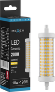 Mexen Vega LED lemputė, kurią galima pritemdyti, R7S, 18W, Šilta - 3000K, 2000 lm - L125-R7S-1830-02