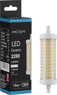 Mexen Vega LED lemputė, reguliuojamas ryškumas R7S, 18W, Neutralus - 4000K, 2200 lm - L125-R7S-1840-02