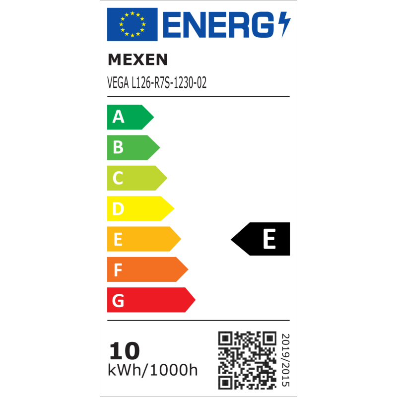 Mexen Vega LED lemputė R7S, 12W, Šilta - 3000K, 1521 lm - L126-R7S-1230-02