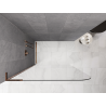 Mexen Kioto-P L Dušo sienelė Walk-in 100 x 200 cm, skaidri 8 mm, rožinis auksas - 800-100-103-60-00-P