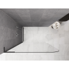 Mexen Kioto-P L dušo pertvara Walk-in 90 x 200 cm, skaidri 8 mm, šlifuota ginklo pilka - 800-090-103-66-00-P