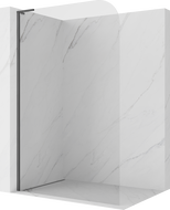 Mexen Kioto-P L dušo pertvara Walk-in 90 x 200 cm, skaidri 8 mm, šlifuota ginklo pilka - 800-090-103-66-00-P