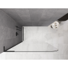 Mexen Kioto-P L Dušo pertvara Walk-in 70 x 200 cm, permatomas 8 mm, juoda - 800-070-103-70-00-P