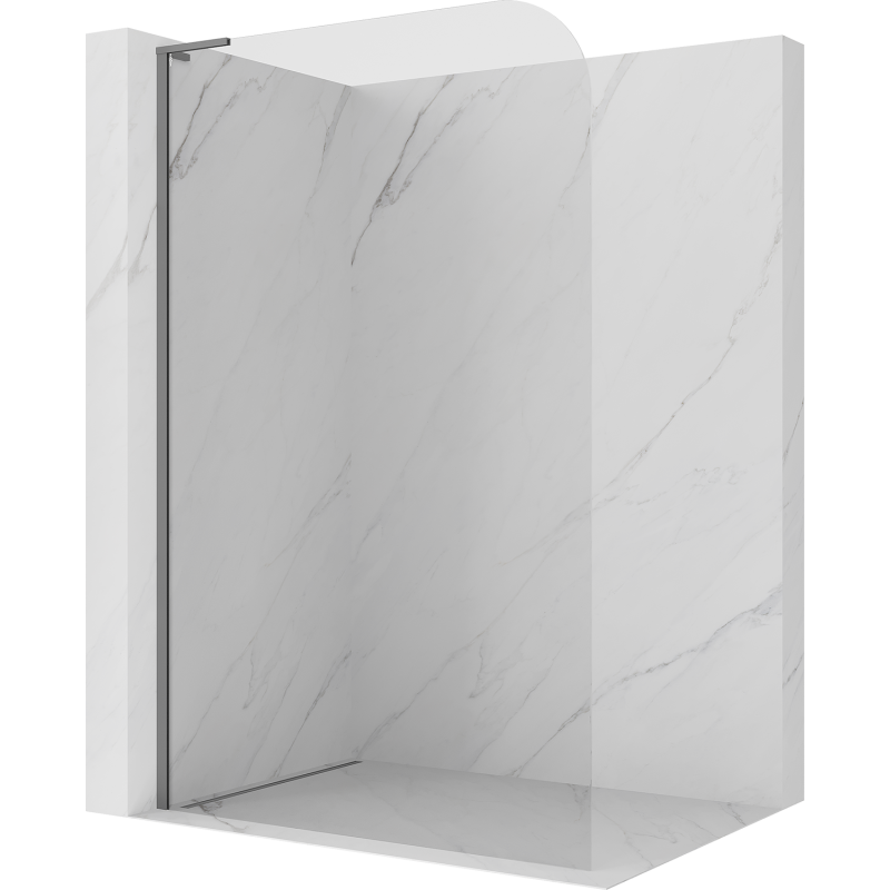 Mexen Kioto-P L dušo sienelė Walk-in 80 x 200 cm, skaidri 8 mm, pistoletinis metalas - 800-080-103-95-00-P