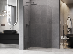 Mexen Kioto-P L Dušo siena Walk-in 100 x 200 cm, permatoma 8 mm, ginklų metalo spalva - 800-100-103-95-00-P