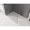 Mexen Kioto-P L Dušo sienelė Walk-in 100 x 200 cm, permatoma 8 mm, šlifuotas nikelis - 800-100-103-97-00-P