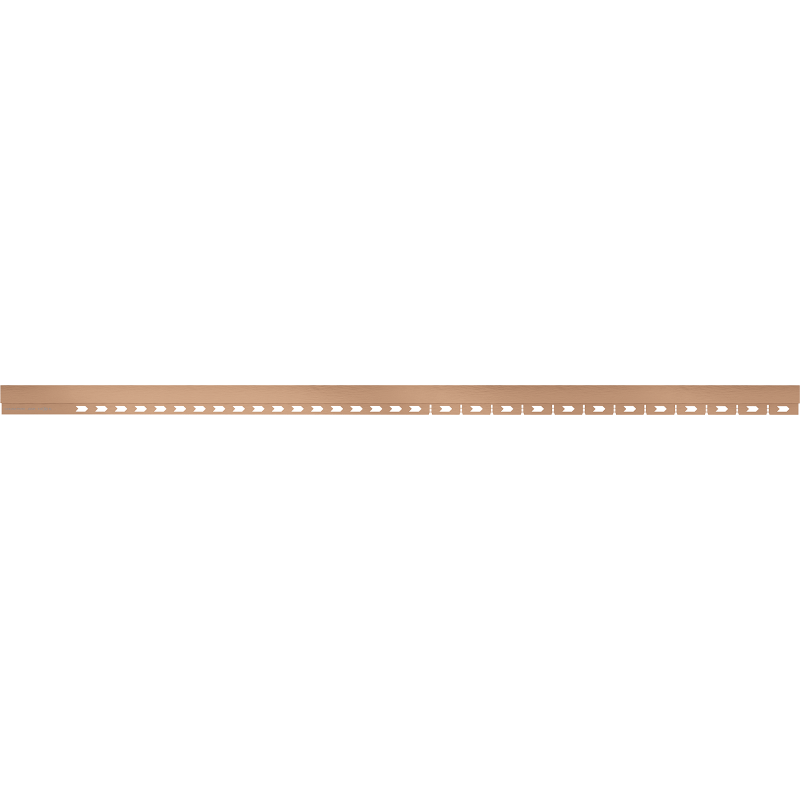 Mexen Line-B priekinė dušo sienelė 130 cm, šlifuotas varis - 186503130U