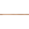 Mexen Line-B priekinė dušo sienelė 130 cm, šlifuotas varis - 186503130U