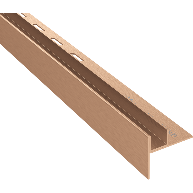 Mexen Line-B nuleidžiama juosta stiklui 120 cm kairė, šlifuotas varis - 186504120L