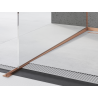 Mexen Line-B nuleidžiama juosta stiklui 120 cm kairė, šlifuotas varis - 186504120L