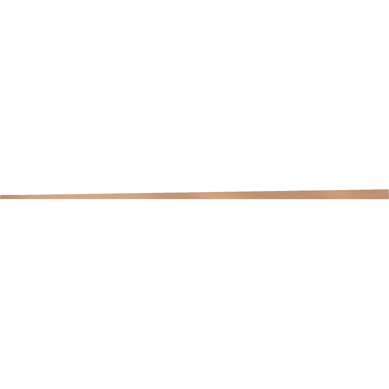 Mexen Line-B nuleidžiama juosta stiklui 120 cm kairė, šlifuotas varis - 186504120L