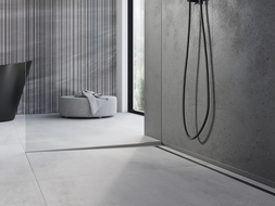 Mexen Line-B nuolydžio juosta stiklui 120 cm kairė, šlifuotas pilkas - 186604120L